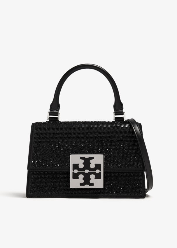 

Сумка Tory Burch Bon Bon Mini Top-Handle, черный