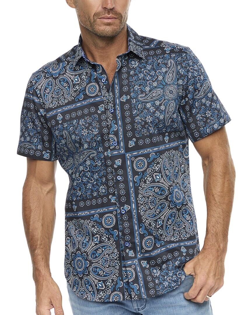 

Тканая рубашка Robert Graham Tifton, цвет Indigo