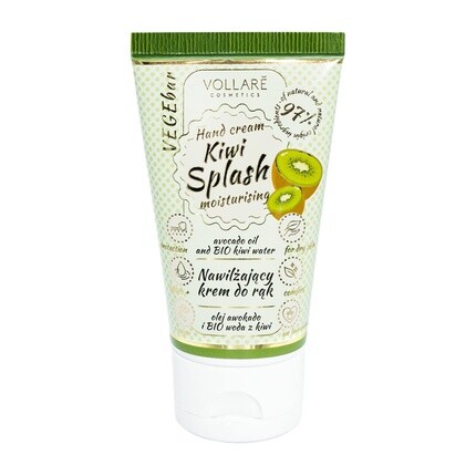 

Веганский крем для рук Bio Rich Cream для сухой и стрессовой кожи, 97% натуральных ингредиентов, авокадо и киви, 30 г, Vollare Cosmetics