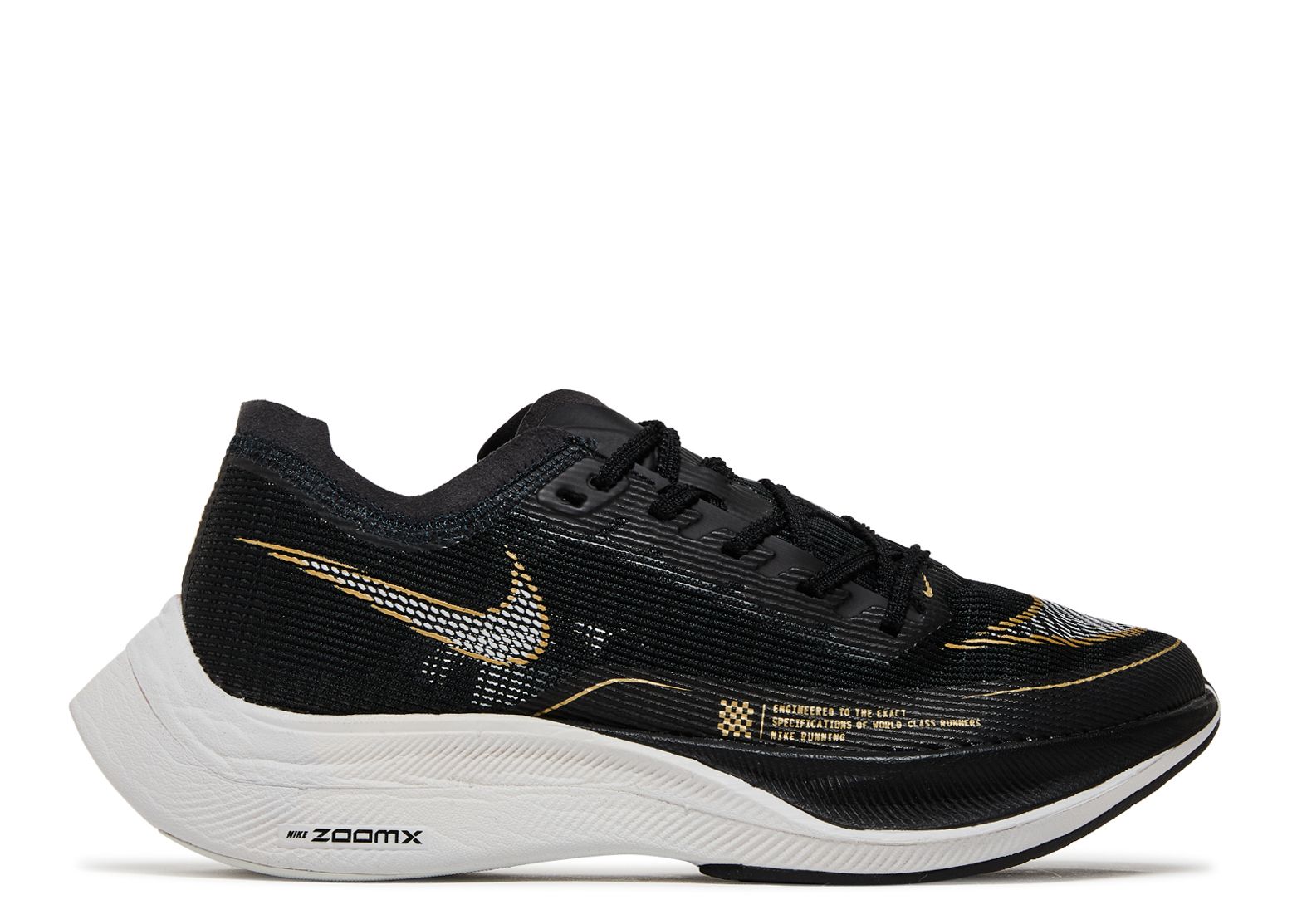 Кроссовки Nike Wmns Zoomx Vaporfly Next% 2 'Black Metallic Gold Coin', черный