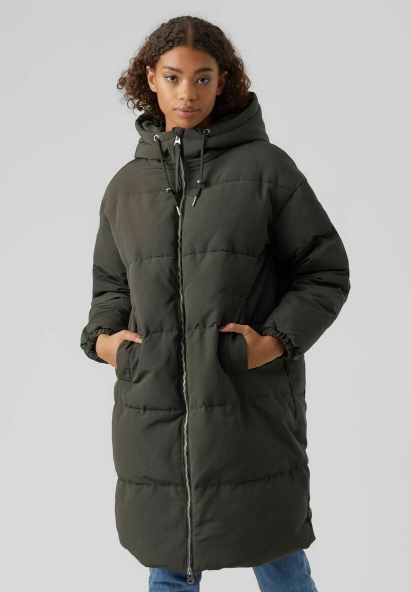 

Пуховик Vero Moda, темно-зеленый