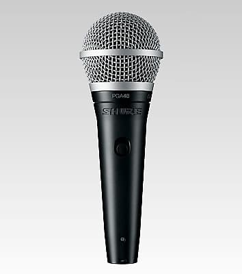 вокальный микрофон shure pga48 vocal microphone w xlr xlr cable Кардиоидный динамический вокальный микрофон Shure PGA48-XLR