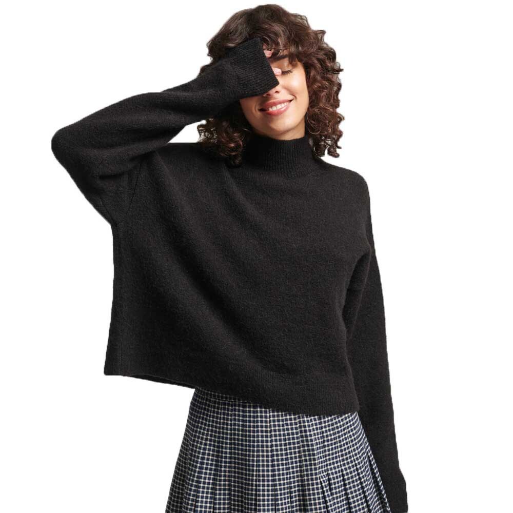 

Свитер Superdry Vintage Essential Mock Neck, коричневый
