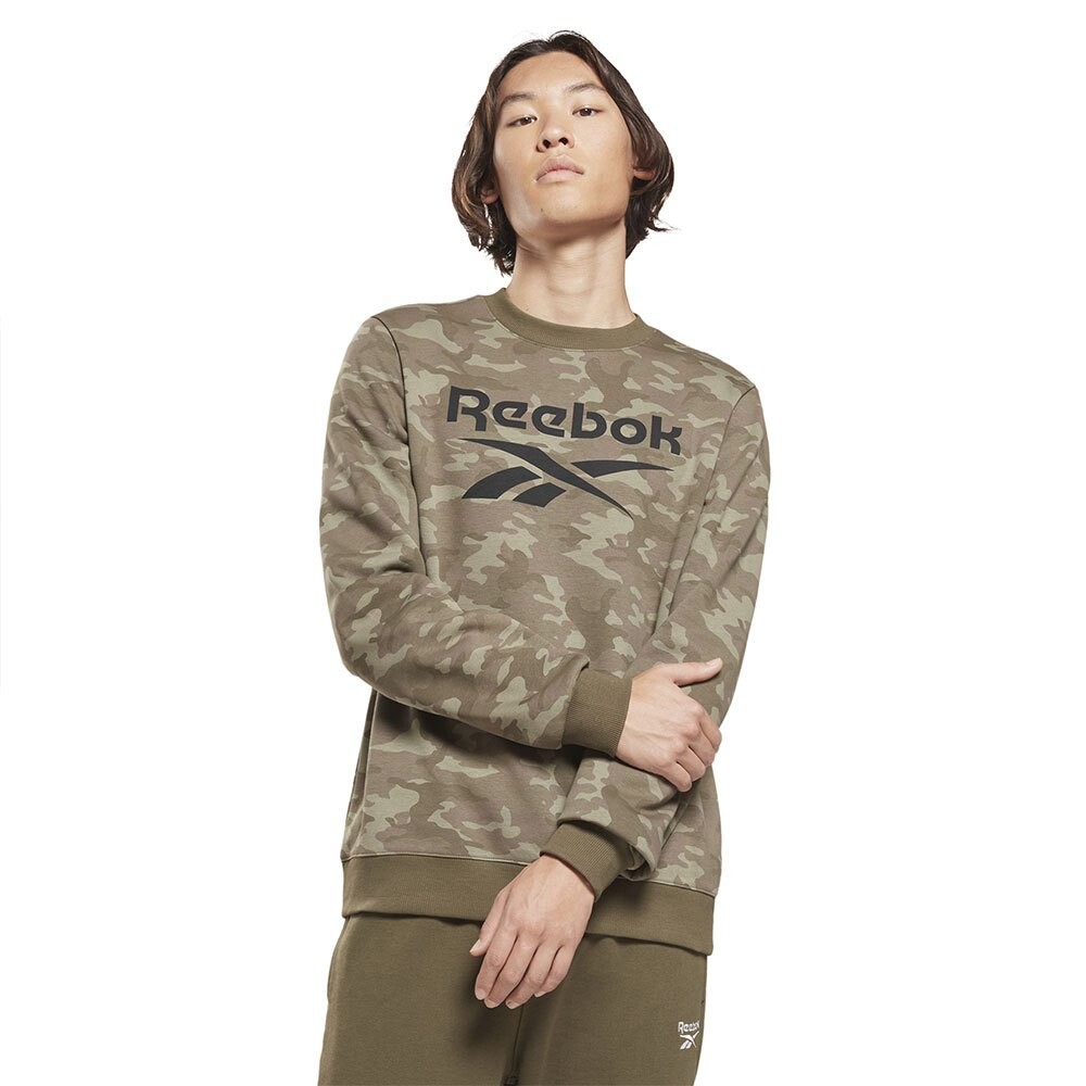 

Толстовка Reebok Camo Crew, зеленый