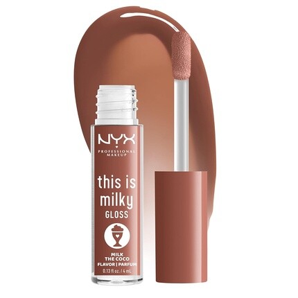 

NYX PROFESSIONAL MAKEUP This Is Milky Gloss Блеск для губ с 12-часовым увлажнением Vegan - Milk The Coco Молочные коктейли с ароматом темного шоколада