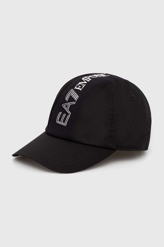 

Хлопковая бейсболка EA7 Emporio Armani, черный
