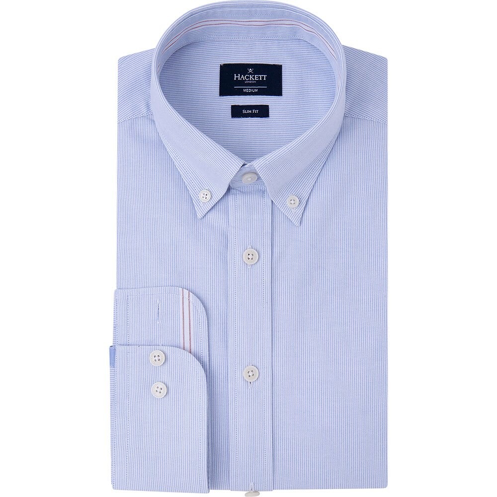 

Рубашка с длинным рукавом Hackett Oxford Stripe Eng Stripe, синий
