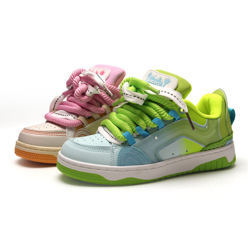 

Кроссовки JIANGSHOU Skateboarding Shoes Unisex Low-top, розовый