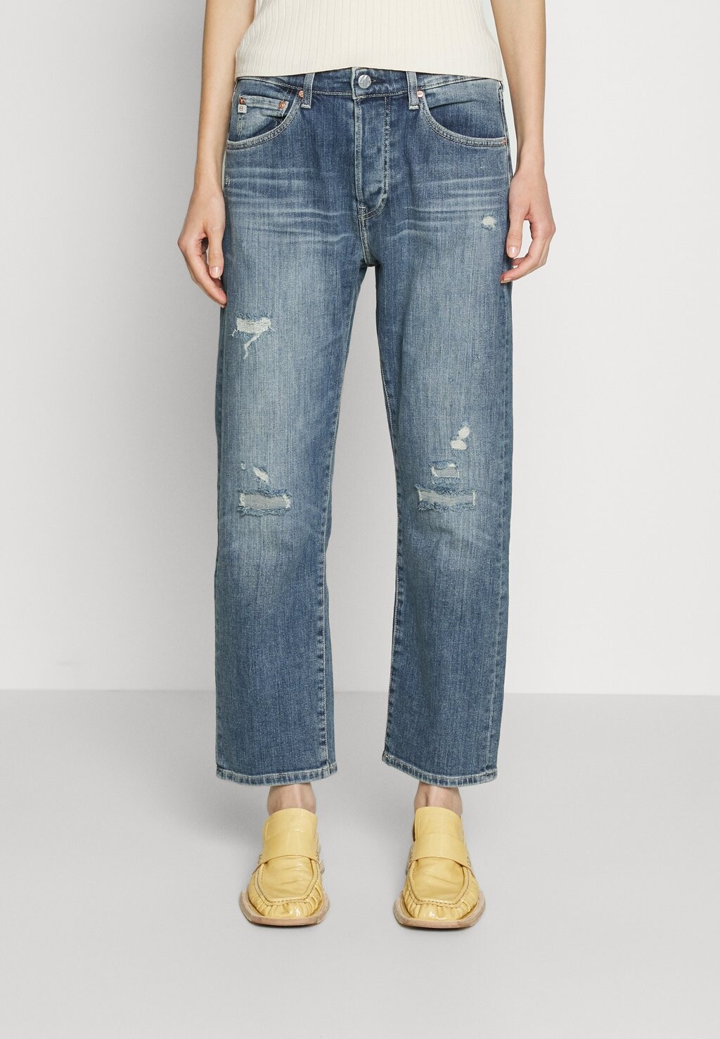 

Джинсы-сигареты AG Jeans, синий