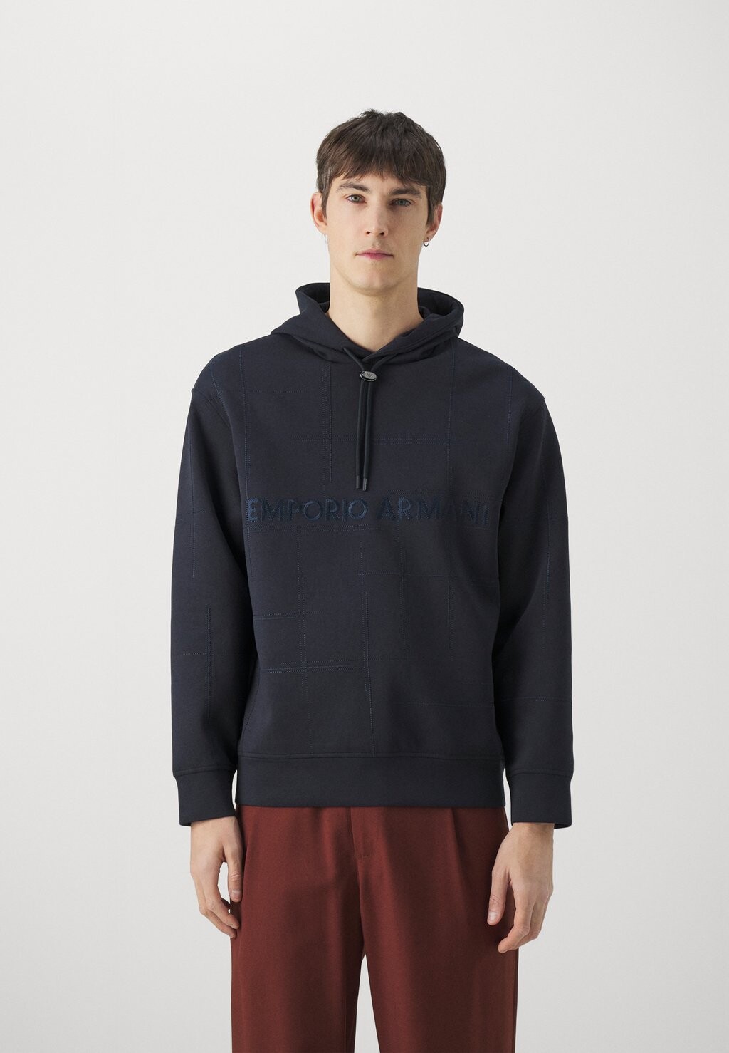 

Толстовка с капюшоном Felpa Emporio Armani, цвет blue navy