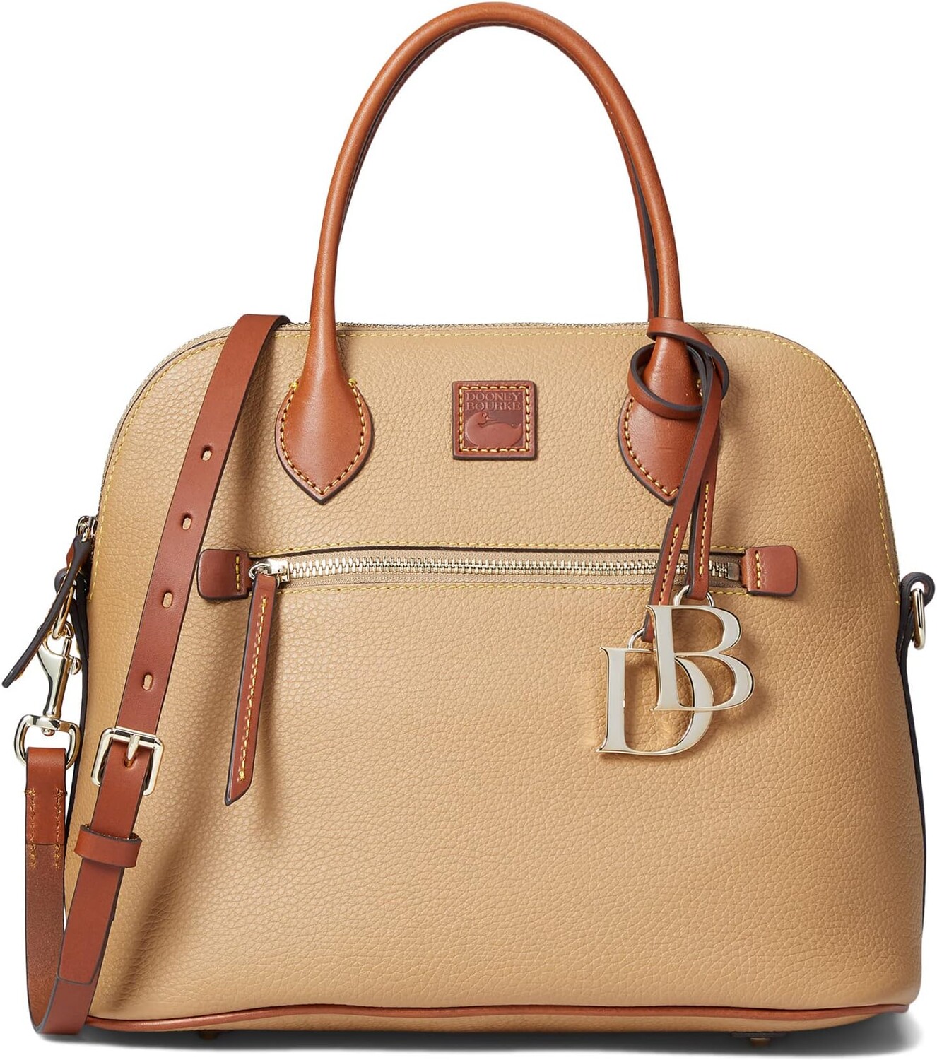 

Большая куполообразная сумка Pebble Dooney & Bourke, песок