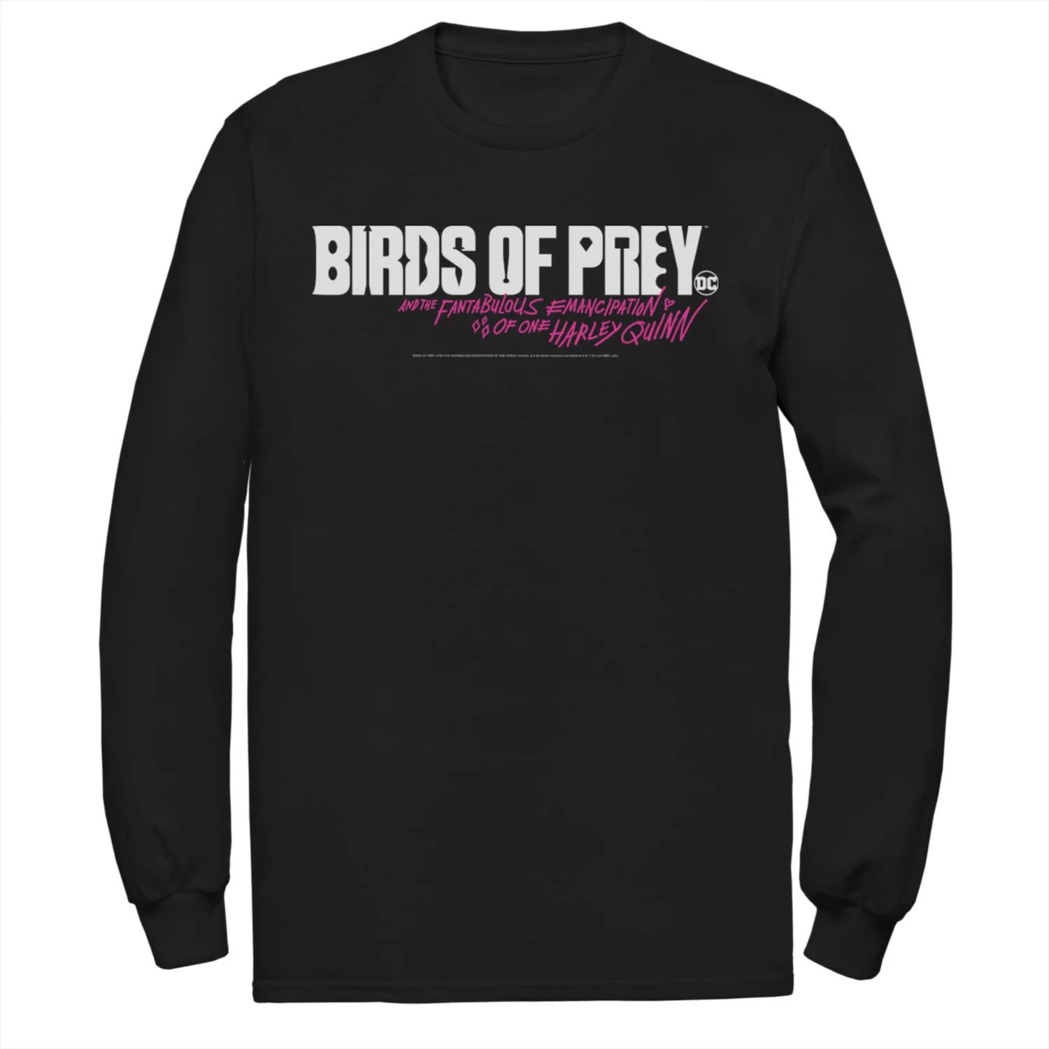 Мужская футболка с простым текстовым логотипом «Хищные птицы» DC Comics наклейка патч для одежды dc хищные птицы 2