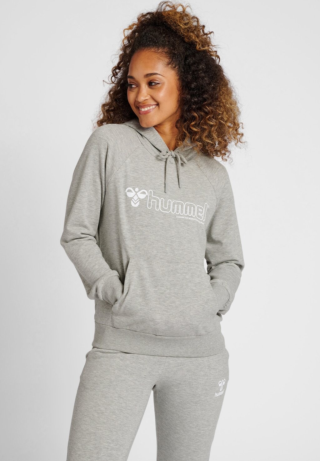 

Толстовка с капюшоном Hummel, серый