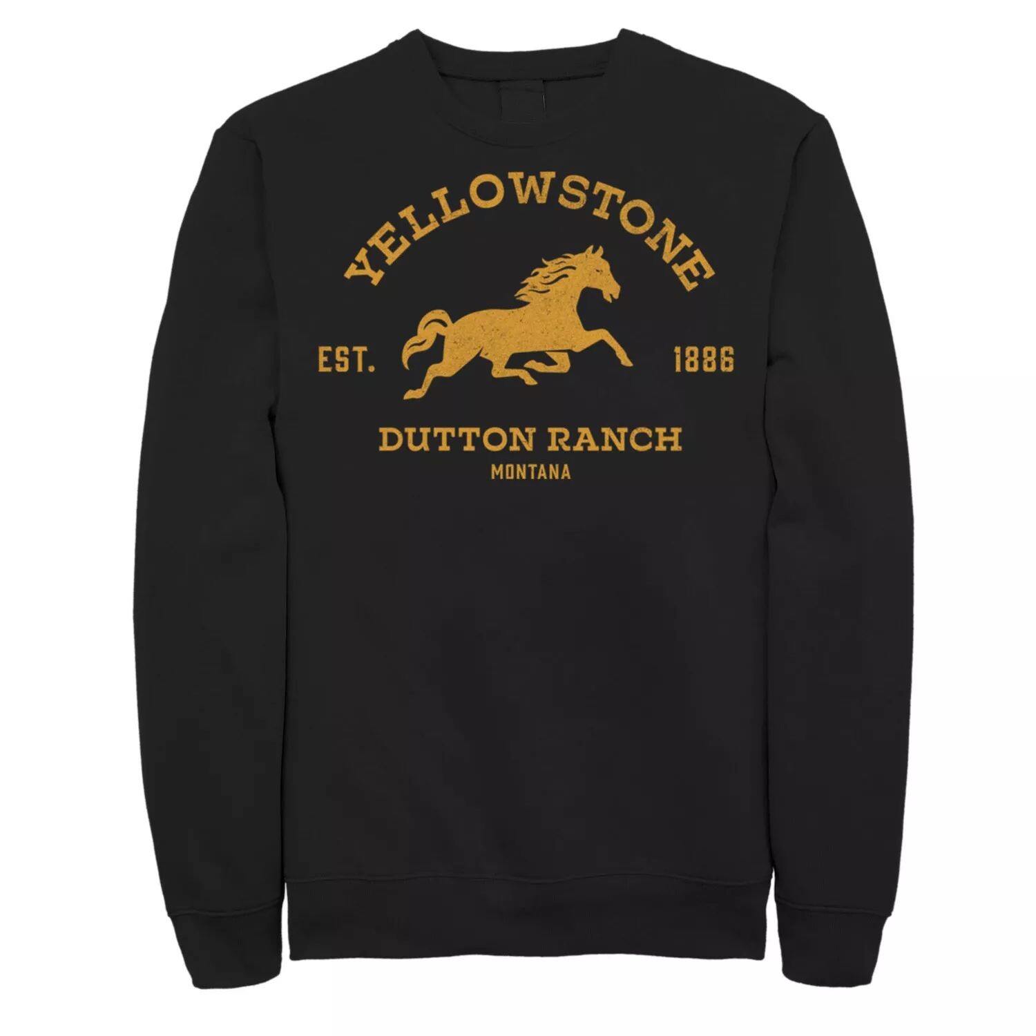 

Мужской свитшот с логотипом Yellowstone Dutton Ranch Montana Horse C1 Licensed Character
