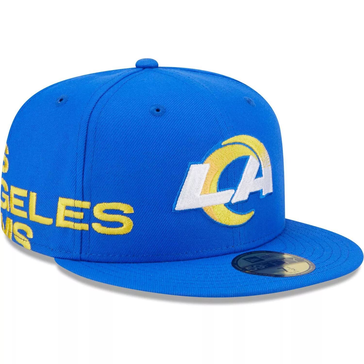 

Мужская приталенная шляпа New Era Royal Los Angeles Rams Arch 59FIFTY