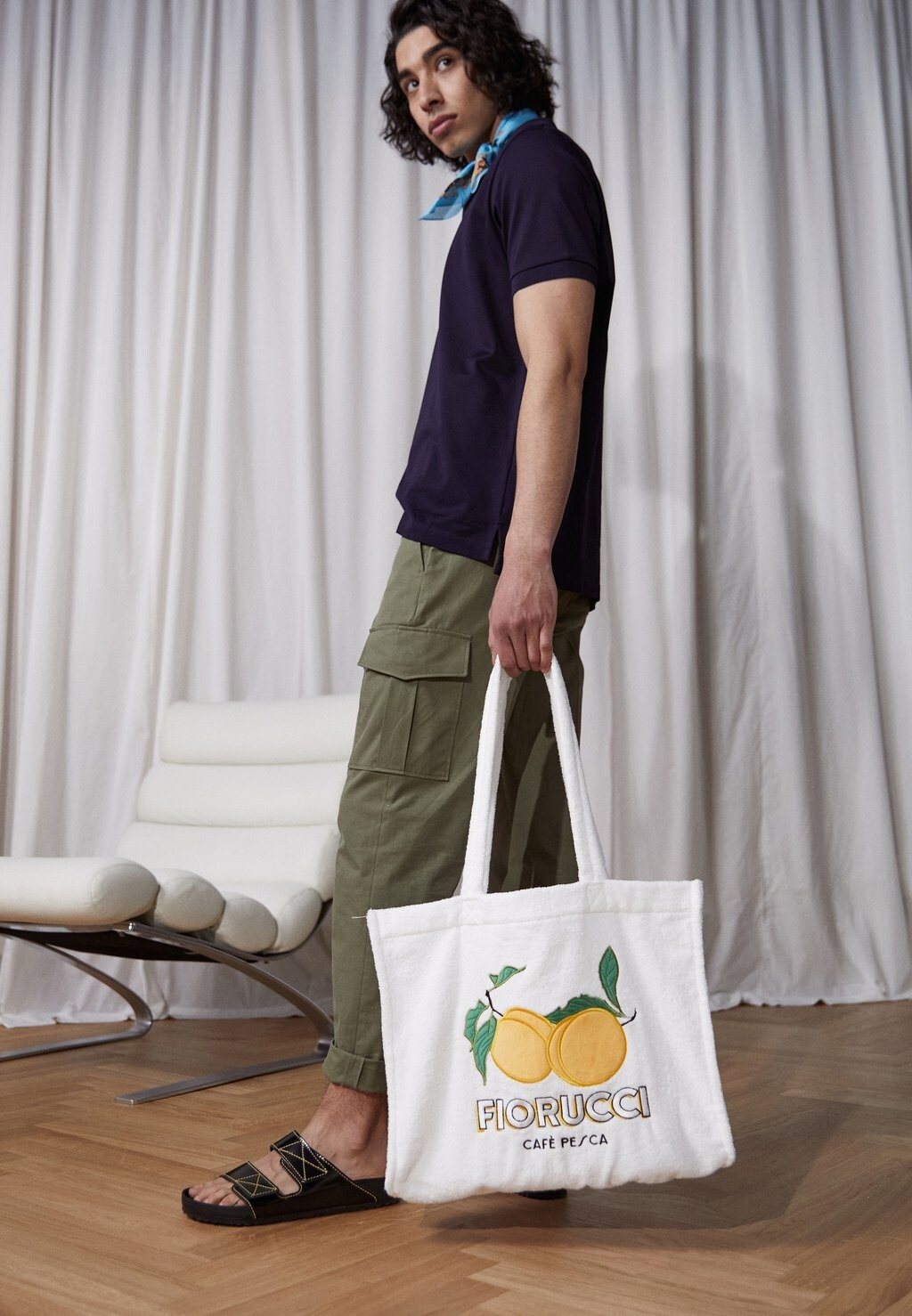 

Сумка для покупок La Pesca Toweling Tote Bag Unisex Fiorucci, белый