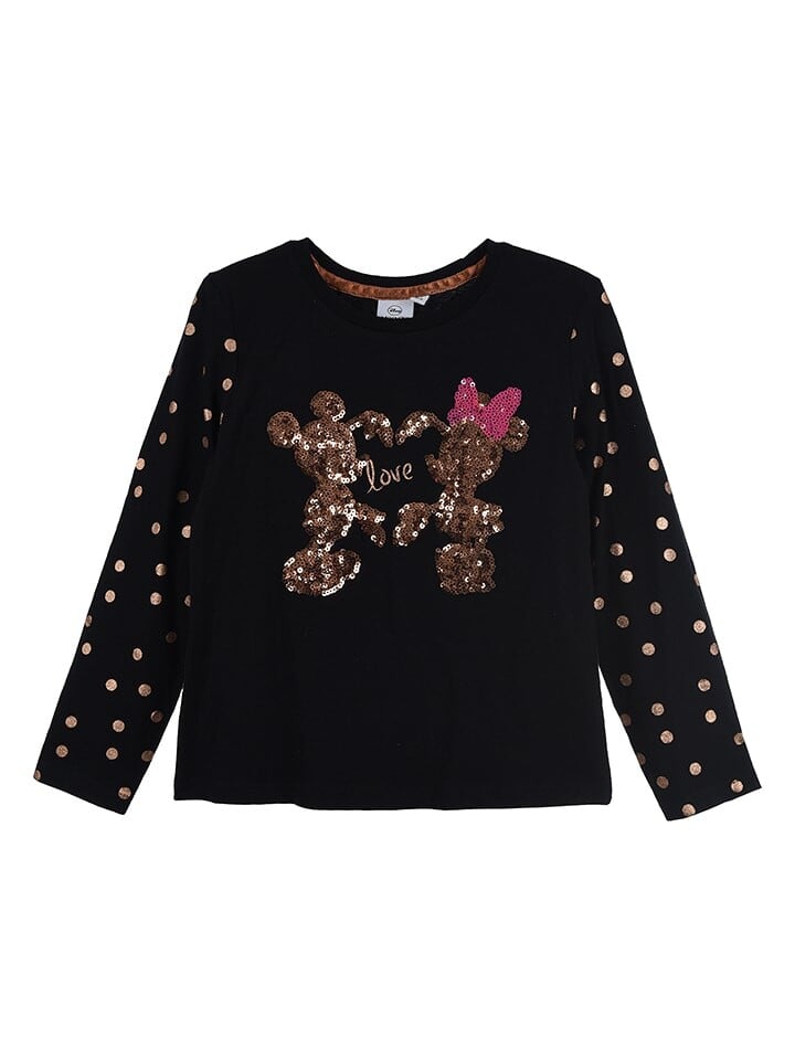 

Лонгслив Disney Minnie Mouse Minnie, цвет schwarz/gold