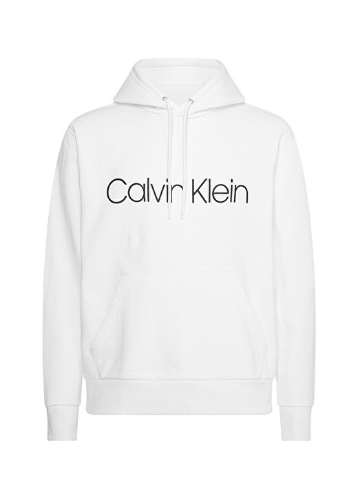 

Белая мужская толстовка с воротником с капюшоном Calvin Klein, Белый