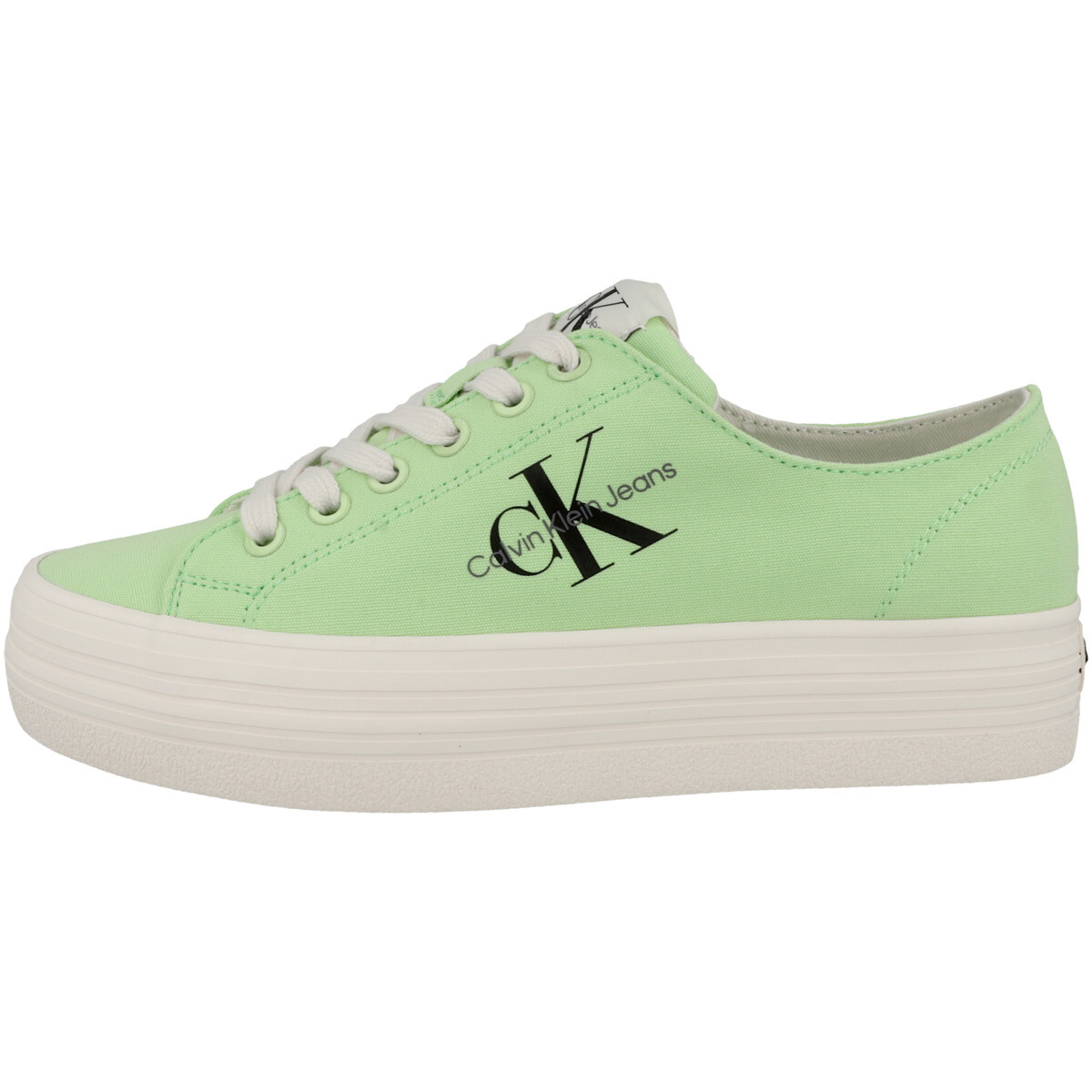 

Кроссовки Calvin Klein low Jeans Vulcanized Flatform Essential Mono, цвет gruen
