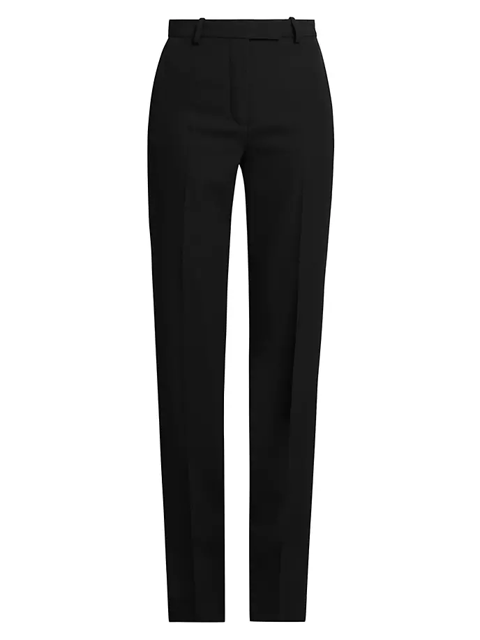 Шерстяные брюки Grain De Poudre Versace, черный