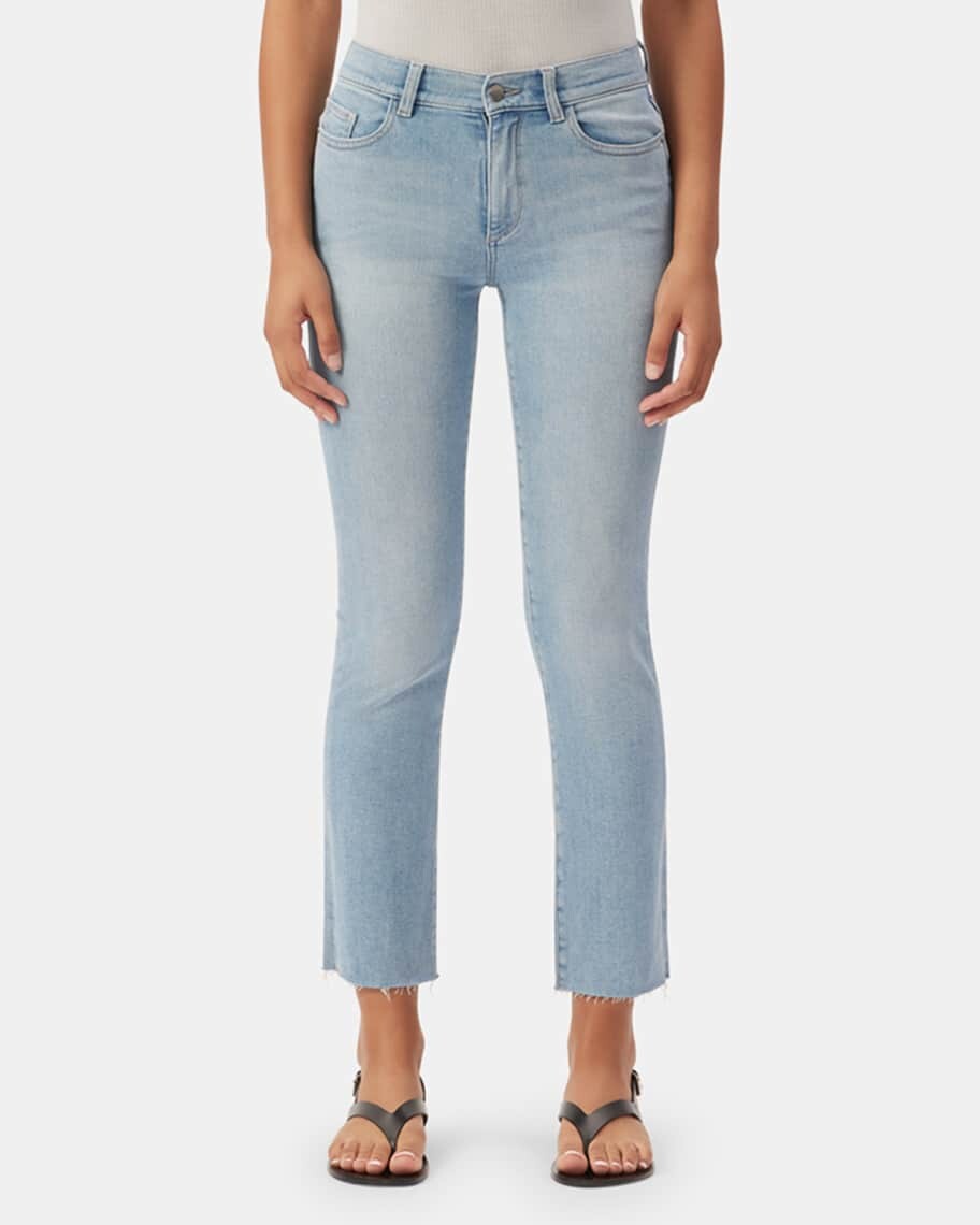

Прямые джинсы до щиколотки со средней посадкой Mara Instasculpt DL1961 Premium Denim