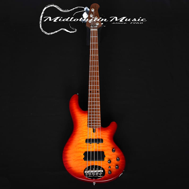Басс гитара Lakland Skyline 55-02 Deluxe Bass Guitar - Satin Cherryburst