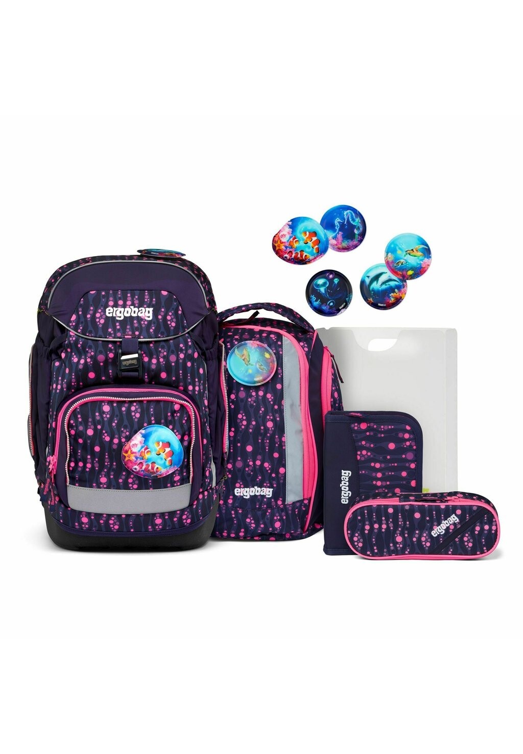 

Комплект рюкзака Pack Set 6Tlg Inkl Ergobag, цвет bärmuda viereck, Черный