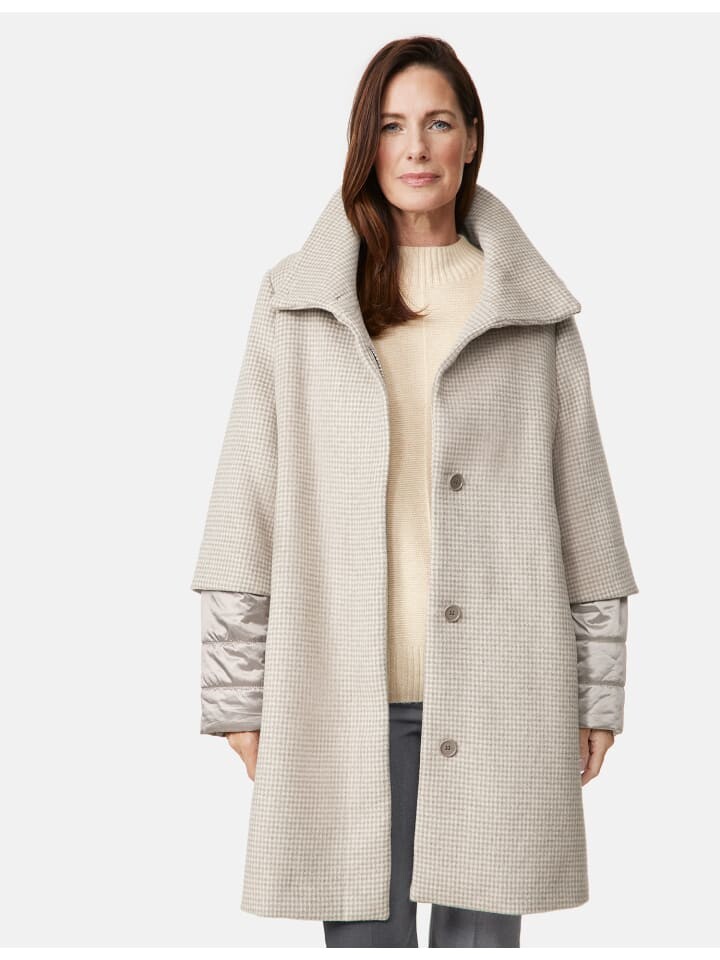 

Пуховик Gerry Weber lang, цвет creme houndstooth