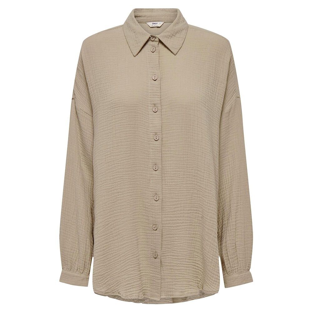 

Рубашка с длинным рукавом Only Thyra Oversized, бежевый