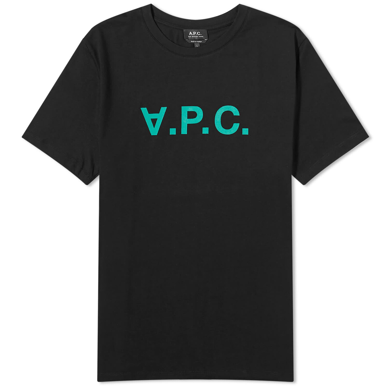

Футболка A.P.C. Vpc Logo, цвет Black & Green