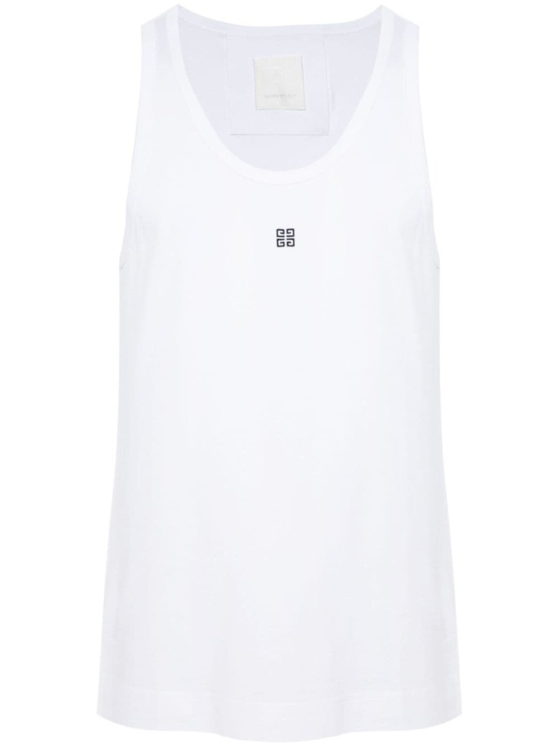 

Givenchy майка из хлопка с вышивкой 4G, белый