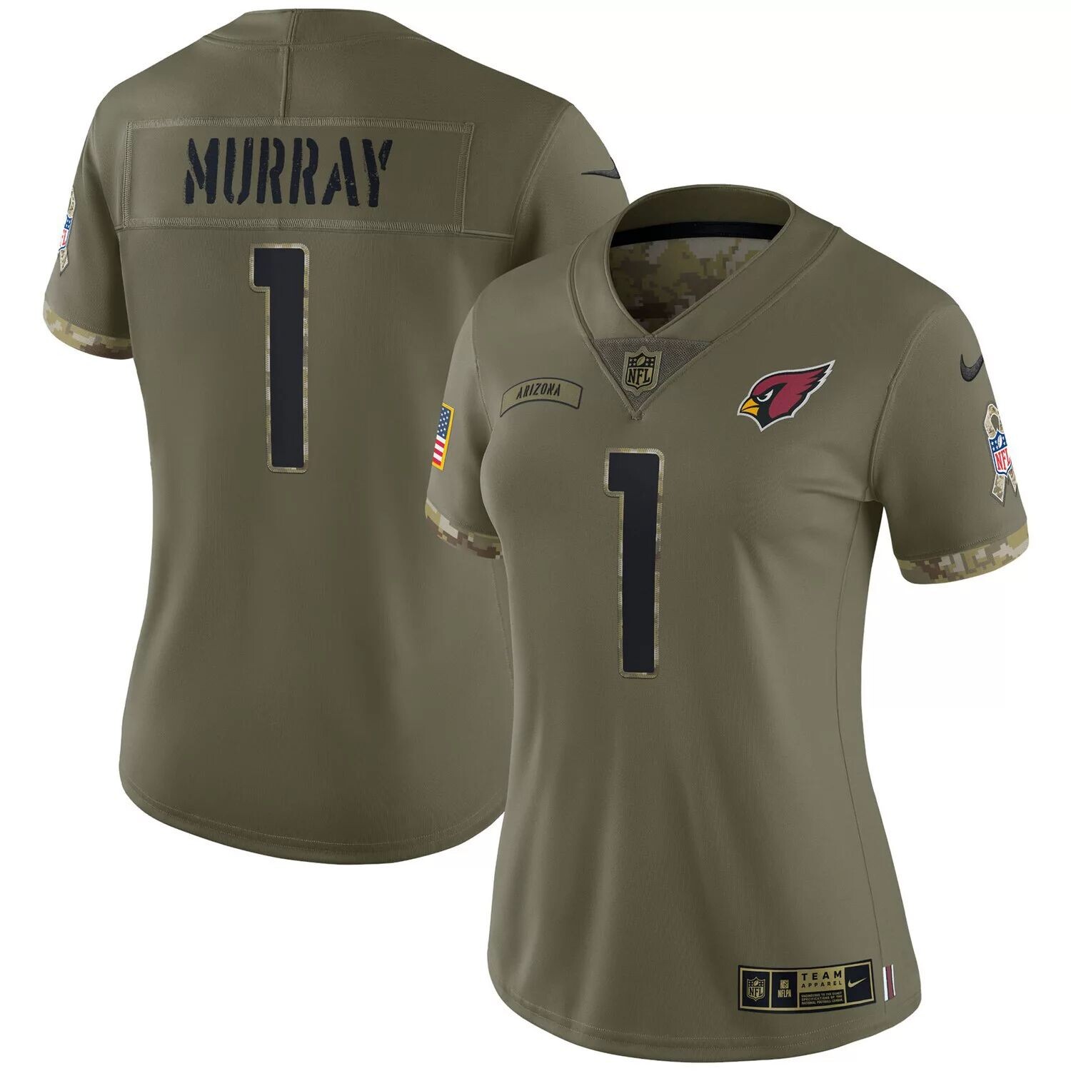 

Женский джерси Nike Kyler Murray Olive Kyler Murray 2022 Salute To Service Limited Nike