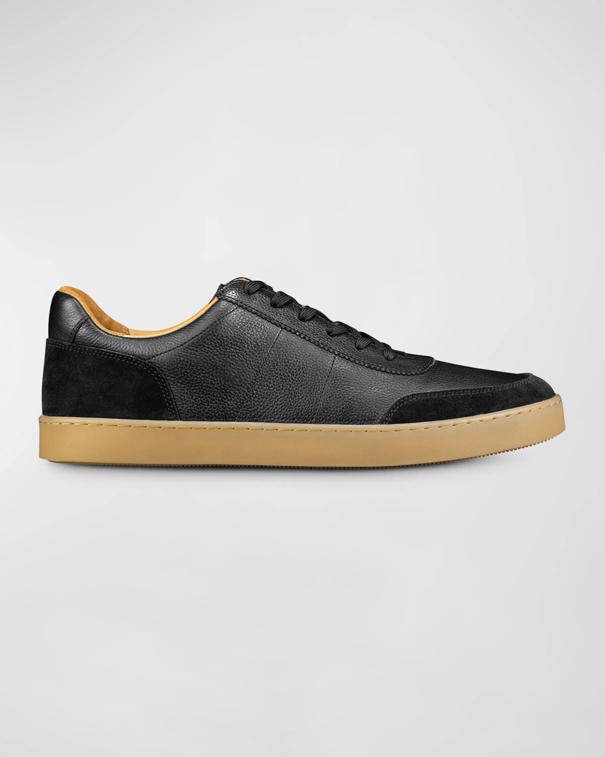

Мужские низкие кеды из зерненой кожи Liam Allen Edmonds, черный