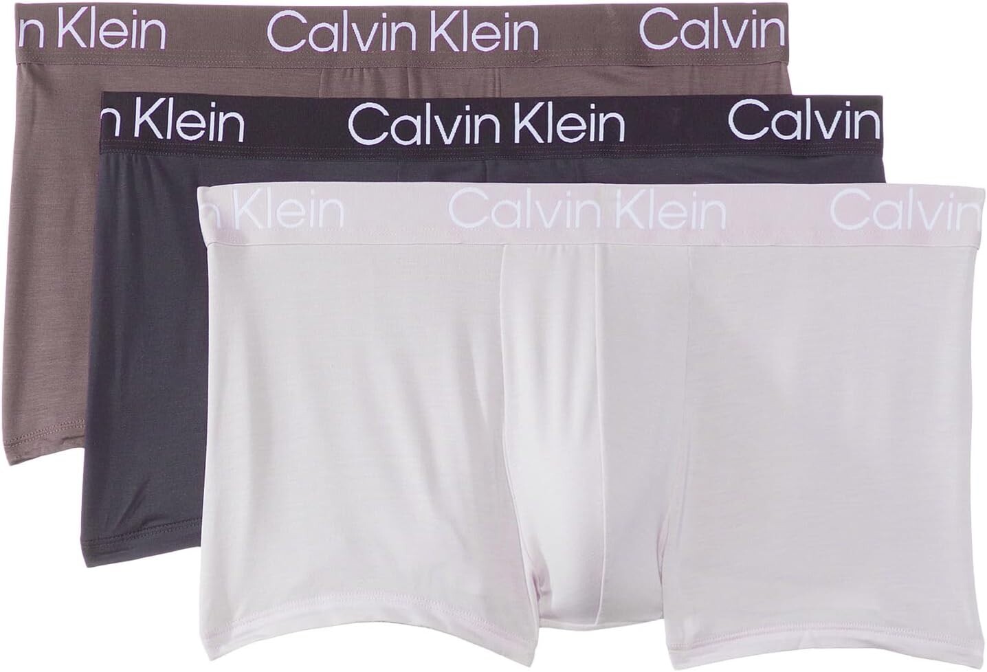 

Трусы Eco Pure из модала, 3 шт. Calvin Klein Underwear, цвет Sparrow/Phantom/Lilac Marble