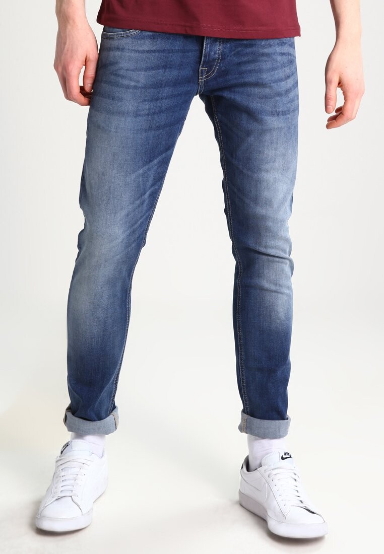 

Джинсы приталенного кроя Jjiglenn Jjoriginal Jack & Jones, цвет blue denim