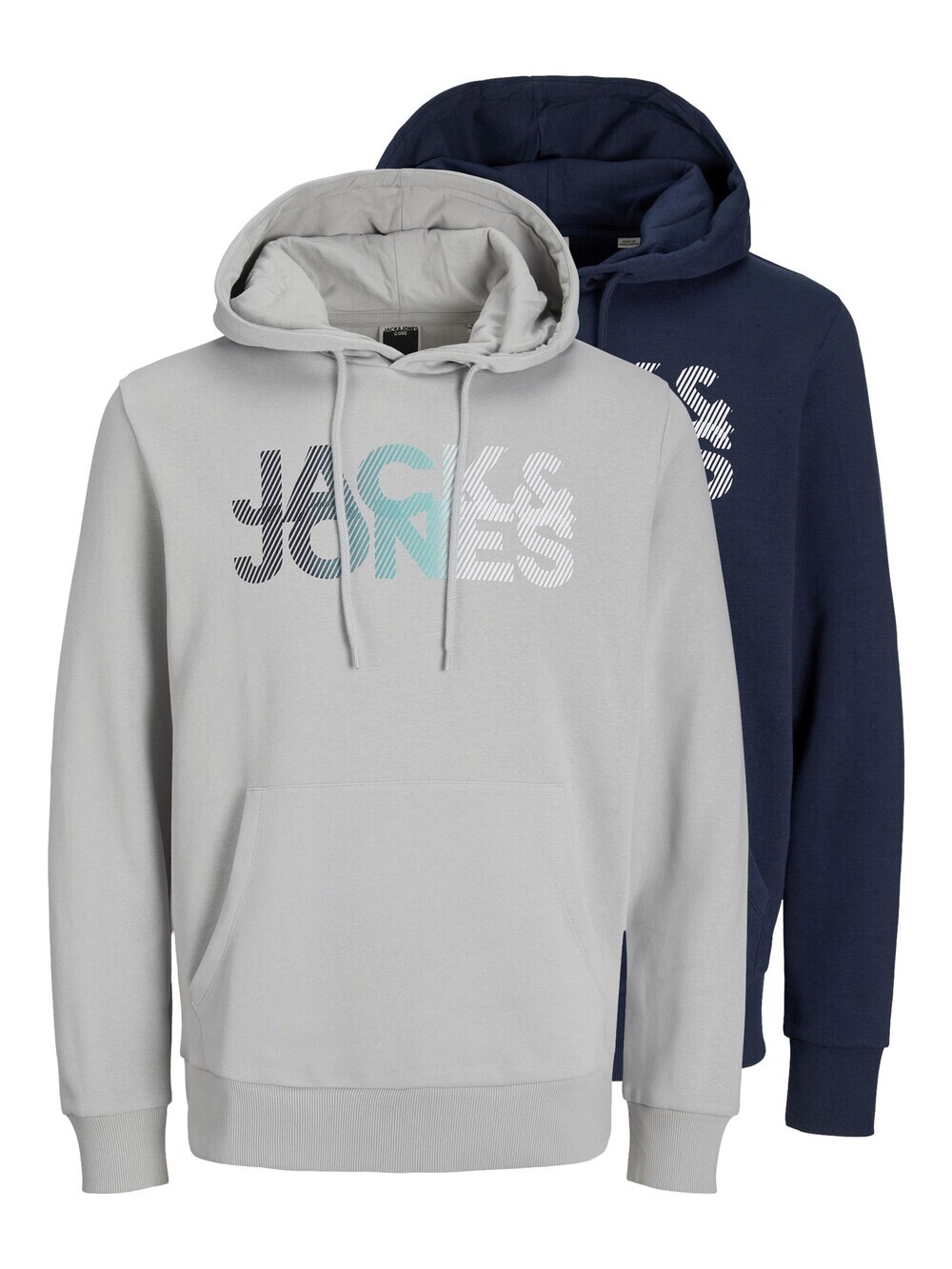 

Толстовка JACK & JONES SHADY, темно-синий/светло-серый