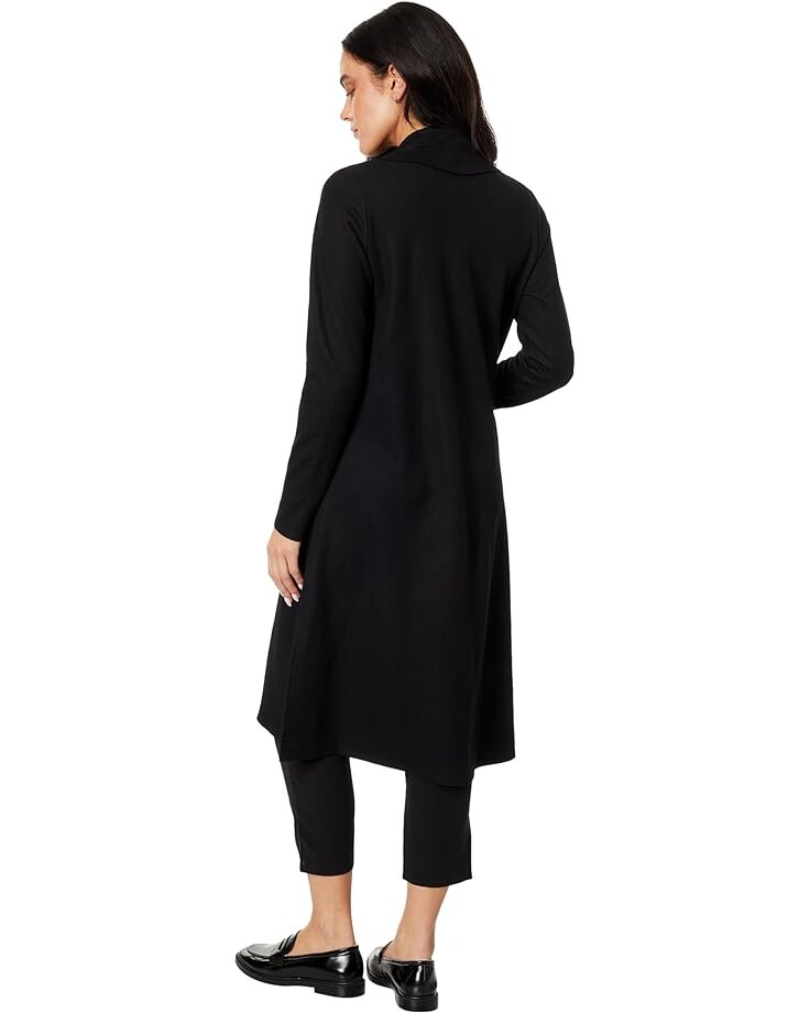 

Куртка Eileen Fisher Petite Calf Length Jacket, черный