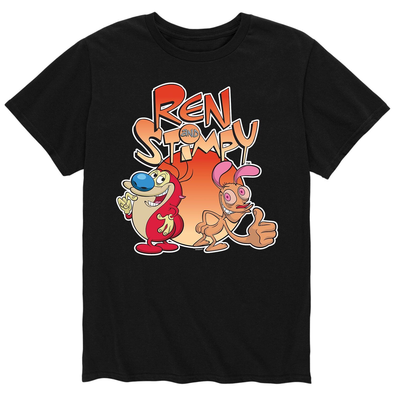 

Мужская футболка Ren & Stimpy, демонстрирующая попки Licensed Character