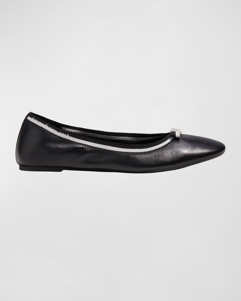 

Кожаные балетки Claudette с бантом kate spade new york