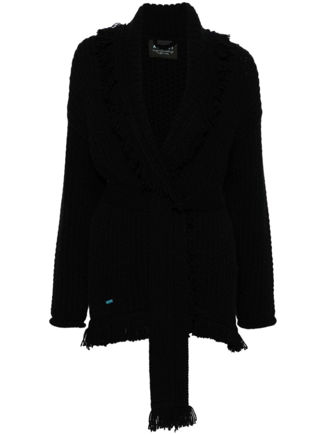 

Alanui кардиган Finest с бахромой, черный