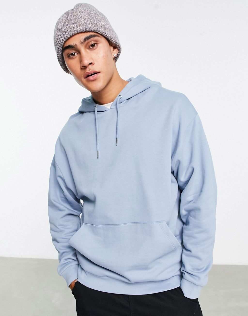 

Толстовка оверсайз синего цвета ASOS DESIGN