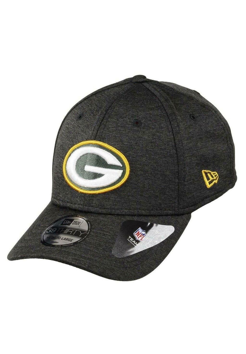 Бейсболка BAY PACKERS NFL ESTABLISHED NUMBER 39THIRTY STRETCH New Era, цвет schwarz