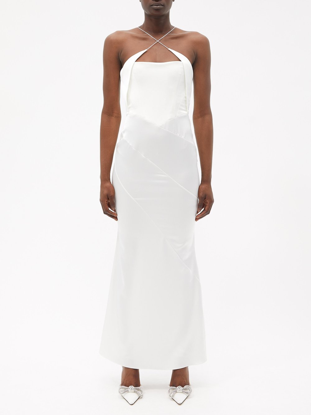 Эстели атласное платье 16Arlington, белый