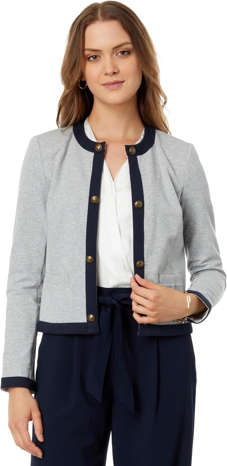 

Куртка Contrast Trim Band Jacket Tommy Hilfiger, цвет Stone Grey Heather