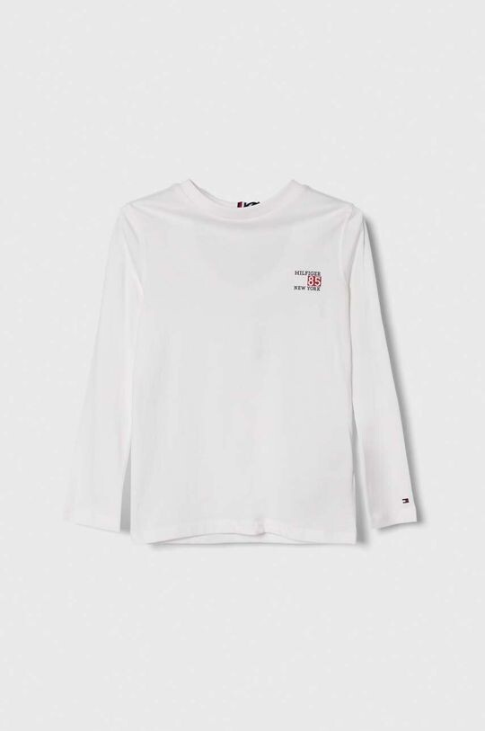 

Детская хлопковая футболка с длинными рукавами Tommy Hilfiger, белый
