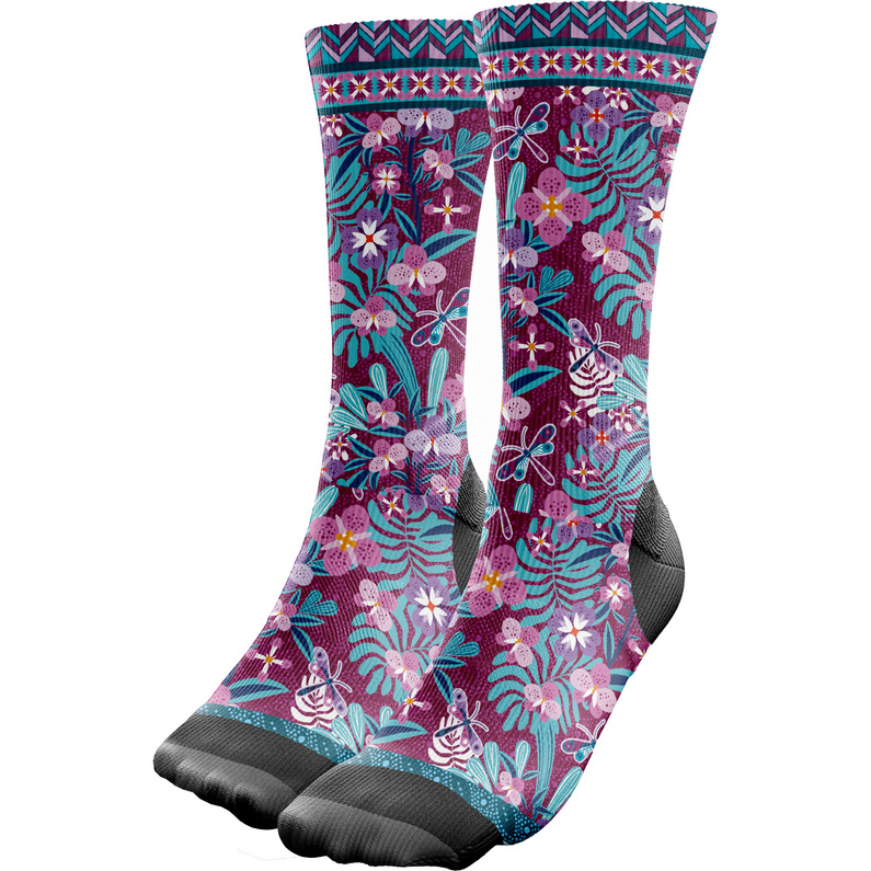 CEst Носки Coolmax MATT, фиолетовый короткие белые носки с компрессионным эффектом