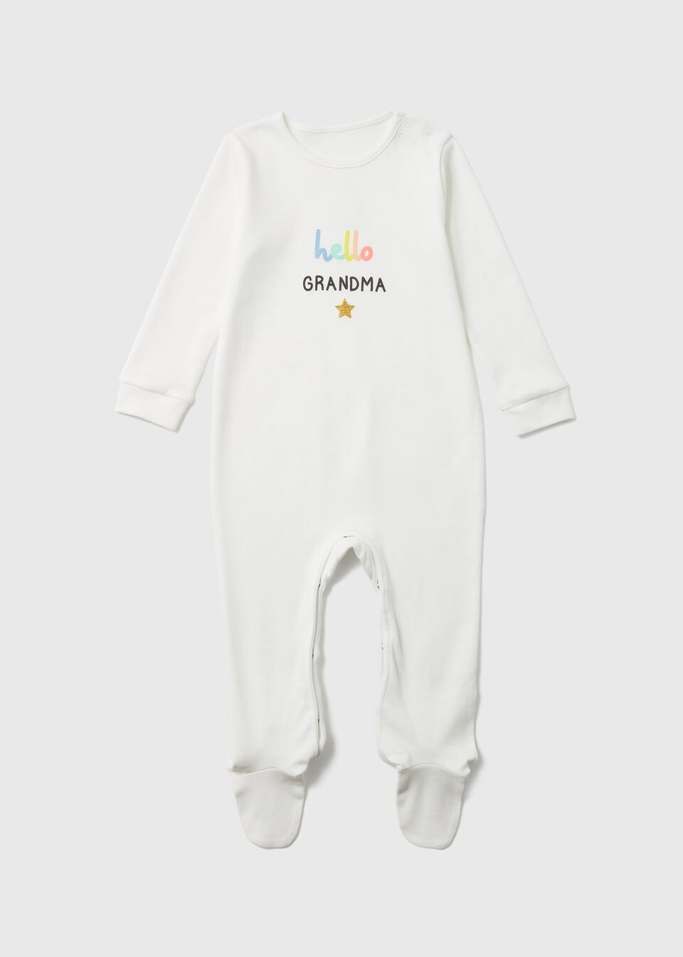 

Детский кремовый комбинезон Hello Granma (Tiny Baby, 18 мес.)