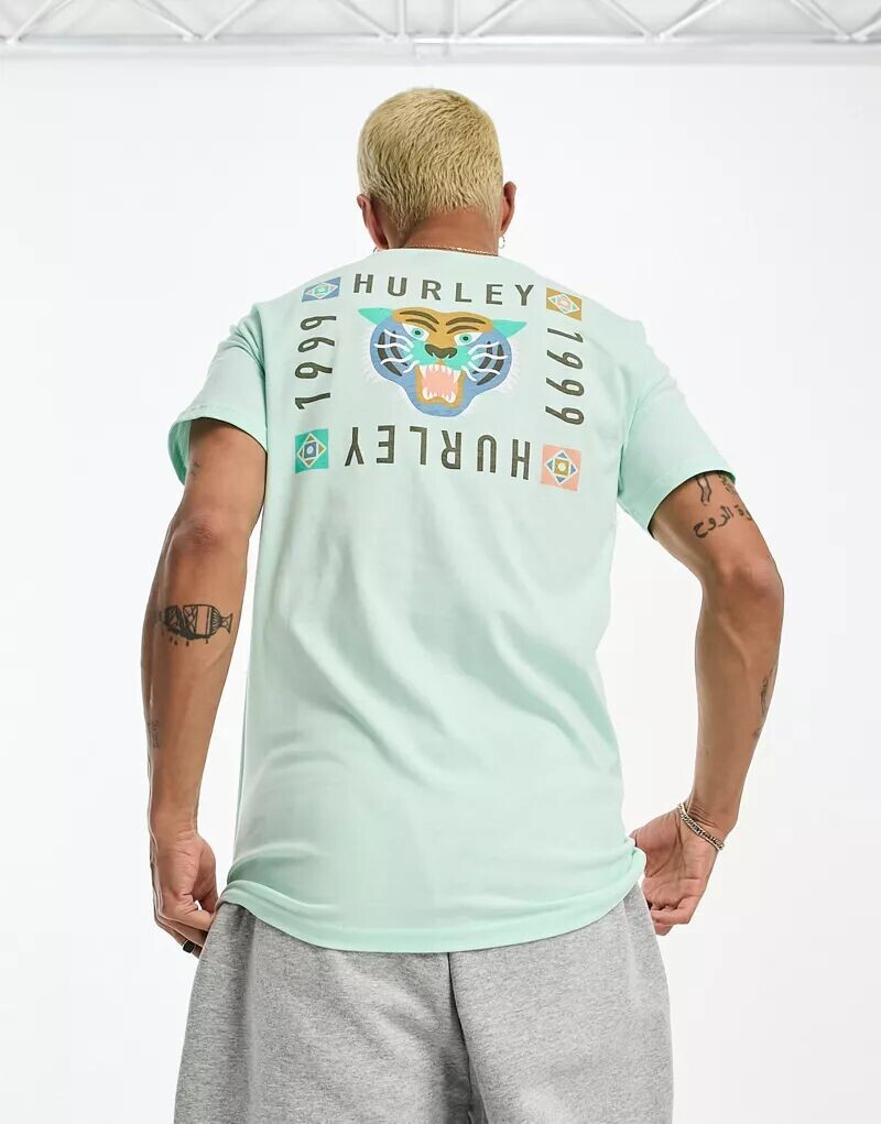 

Мятно-зеленая футболка Hurley Bengal