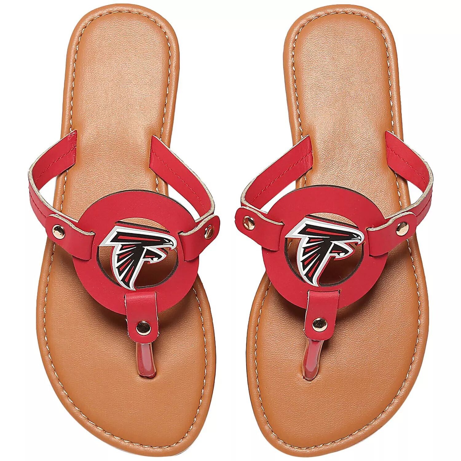 

Женские вьетнамки с вырезанным логотипом Atlanta Falcons