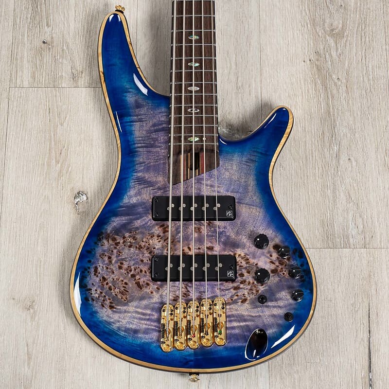 

Басс гитара Ibanez SR2605 Premium 5-String Active Bass, Cerulean Blue Burst, Nordstrand Pickups